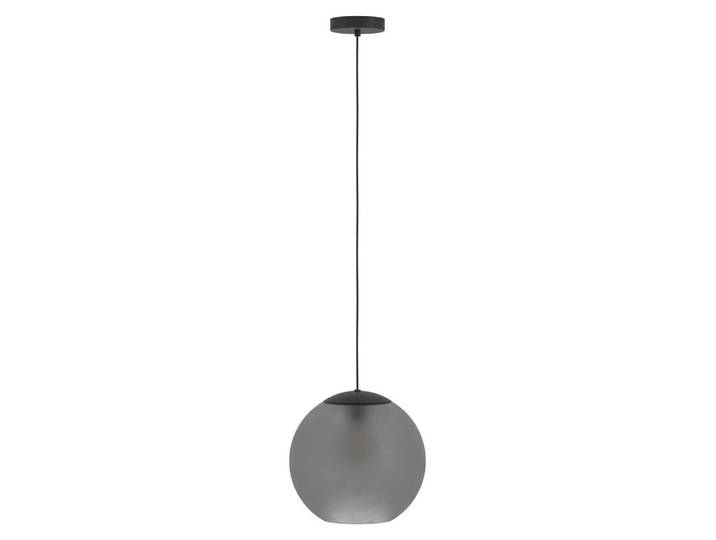 EGLO Arangona, Flexible Halterung, Schwarz, Grau, Schwarz, Grau, Glas, Stahl, Glas, Rund