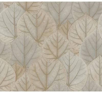 Candice Olson Leaf Concerto Taupe Wallpaper