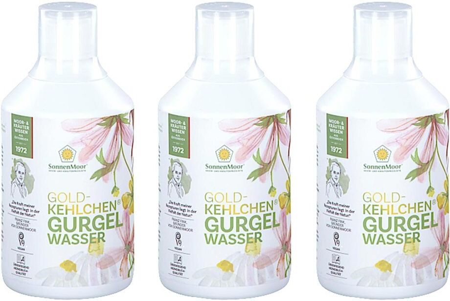 SonnenMoor Goldkehlchen Gurgelwasser mit Alkohol 3x500ml