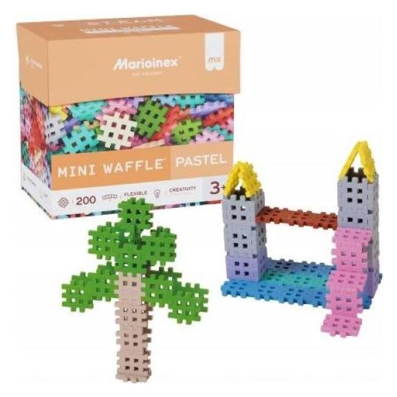 Marioinex Mini-Waffelblöcke, Pastellfarben, 200 Stück (908396)