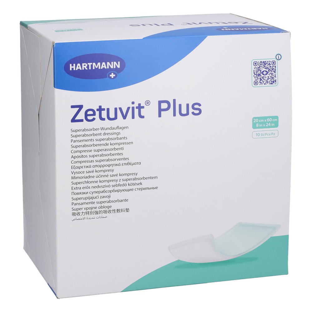PAUL HARTMANN AG Zetuvit Plus Extrastarke Saugkompr.steril 20x60 Cm 18824977