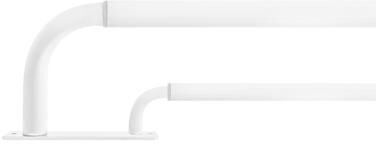 Meriville Double Wrap Around Blackout Curtain Rod Set - 1-inch Diameter Front Rod and 5/8-inch Diameter Back Rod