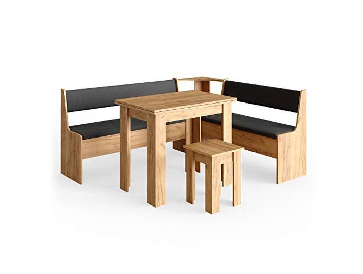 Vicco Eckbankgruppe Roman, Goldkraft Eiche, 180 x 150 cm