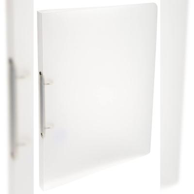 Exacompta 54160E 25x Ringbuch aus PP 500µ mit 2 Ringen 15mm, Rückenbreite 20mm, Chromaline, 32x25cm für DIN A4 - Transparent