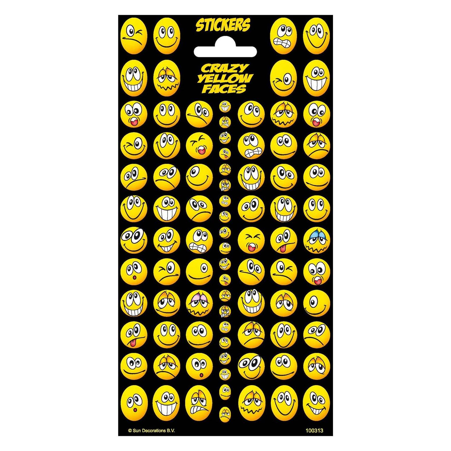 Totum Aufkleber Funkeln - Lustige Gesichter (96 Sticker) (GNF100313)