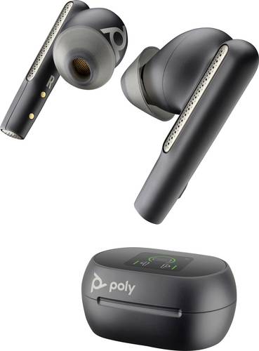 HP Voyager Free 60+ UC Earbuds In Ear Kopfhörer Bluetooth Schwarz Mikrofon-Rauschunterdrückung Ladecase, mit Bluetooth