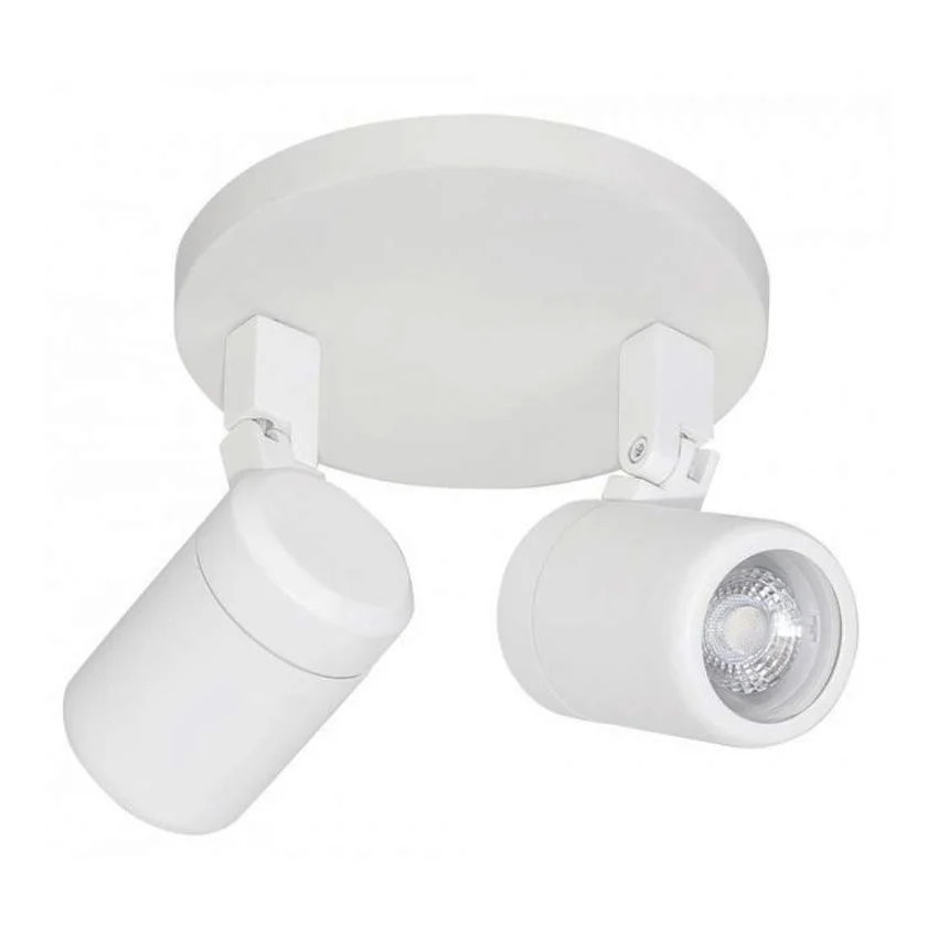Highlight Spot Rain 2-lichts ronde plafondspot wit IP44