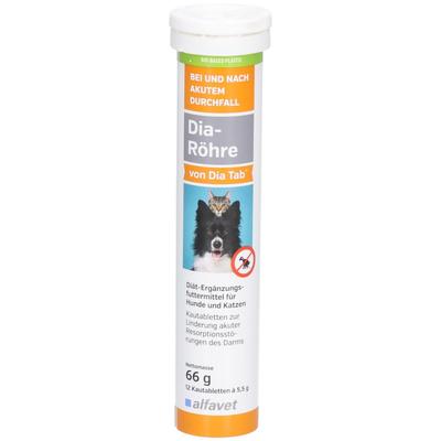 Dia-Röhre Diät-Erg.Futterm.Kautabl.f.Hunde/Katzen 12x5,5 g Kautabletten