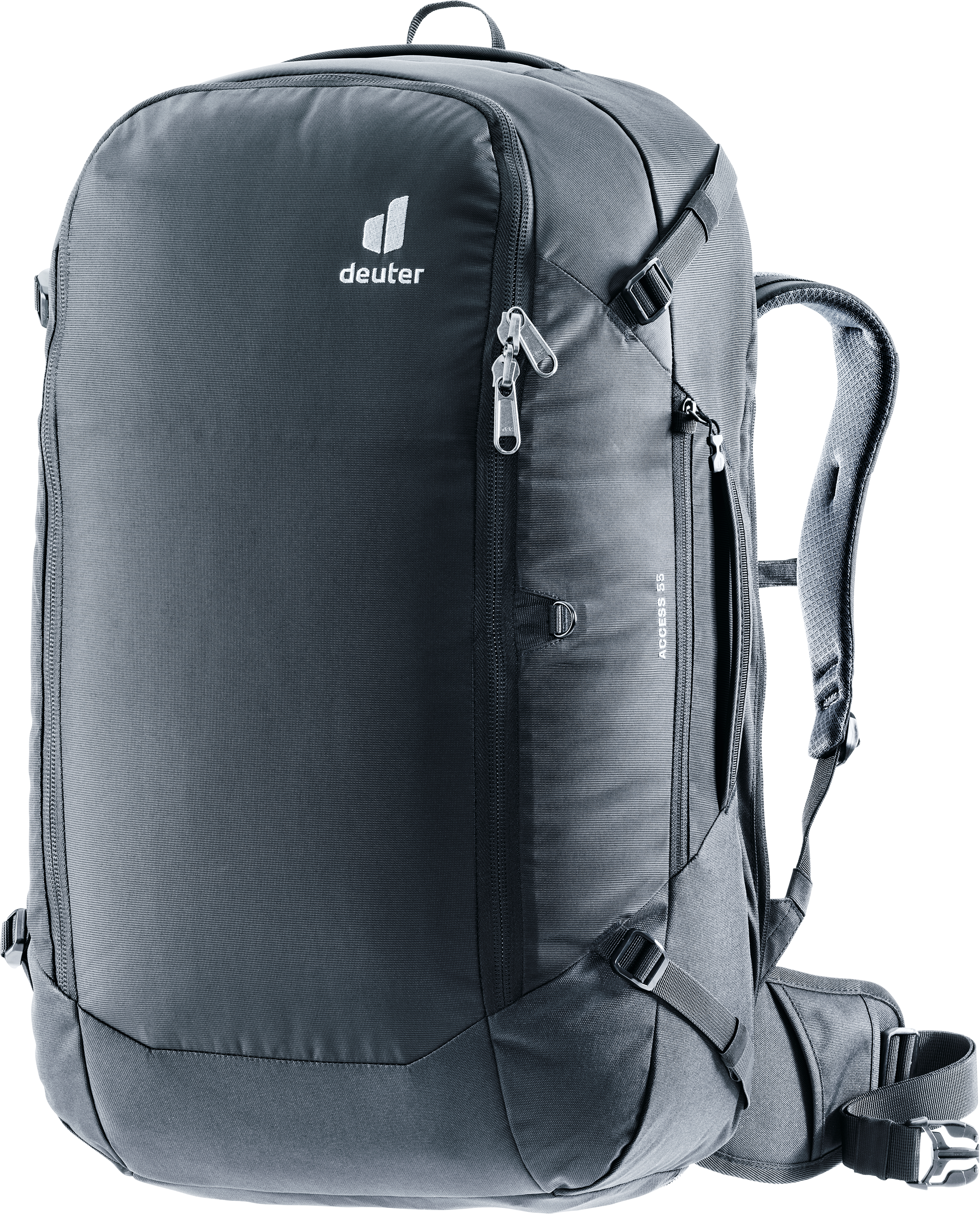 Reiserucksack DEUTER "Access 55", schwarz, Rucksäcke, B/H/T: 36cm x 64cm, Web, Kunstfaser, Reiserucksack, mit 55 Liter Volumen, B:36cm H:64cm schwarz B/H/T: 36cm x 64cm