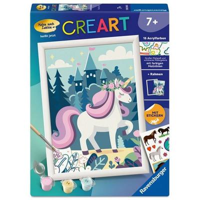 CreArt, Malen nach Zahlen Kinder - Einhorn Aurora