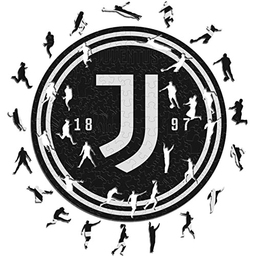 Iconic Puzzles Juventus Logo Houten Puzzel voor Volwassenen en Kinderen 270 Delen