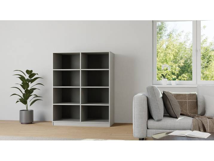 Meuble de bureau ouvert Pickawood Mélaminé premium Gris