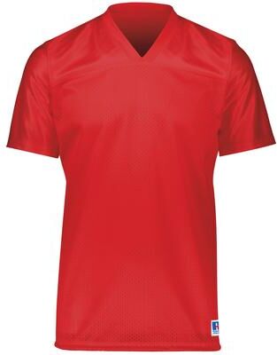 Russell Athletic R0593M Solid Flag Football Jersey T-Shirt in True Red size Medium   Polyester