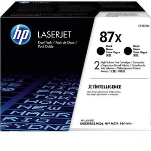 HP 87X schwarz Doppelpack CF287XD Original Toner, 2 Stück