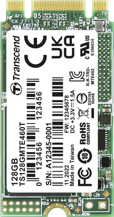 Transcend MTE460T M.2 SSD 128 GB