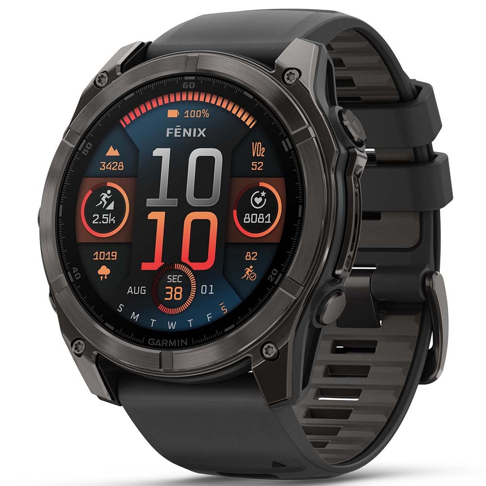 Garmin Fenix 8 Smartwatch met 51 mm AMOLED Touchscreen, Titanium, Wi-Fi en GPS
