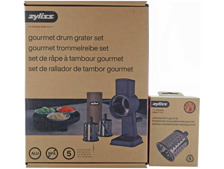 Zyliss Trommelreibe Gourmet 4 Trommeln