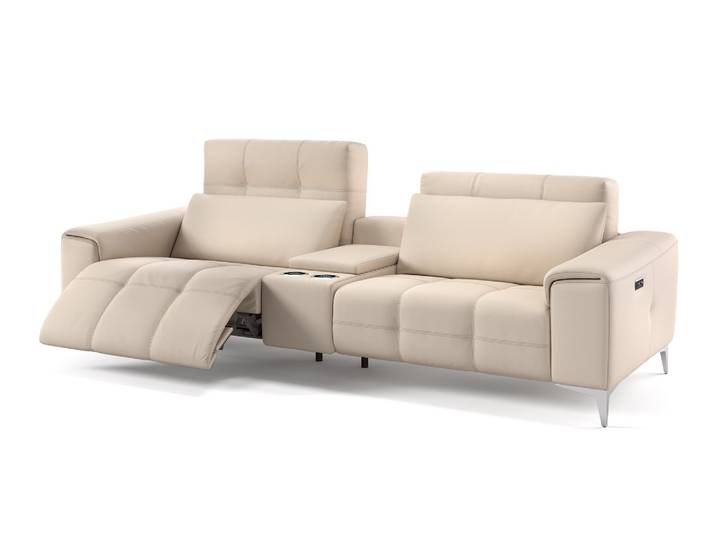 Home Sofa Leder 2-Sitzer Kinosofa SALENTO Designer