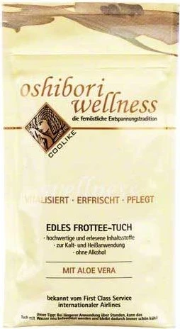 Oshibori Wellness d.fernöstl.Entspann.Tra.Tuch 1 St Tücher
