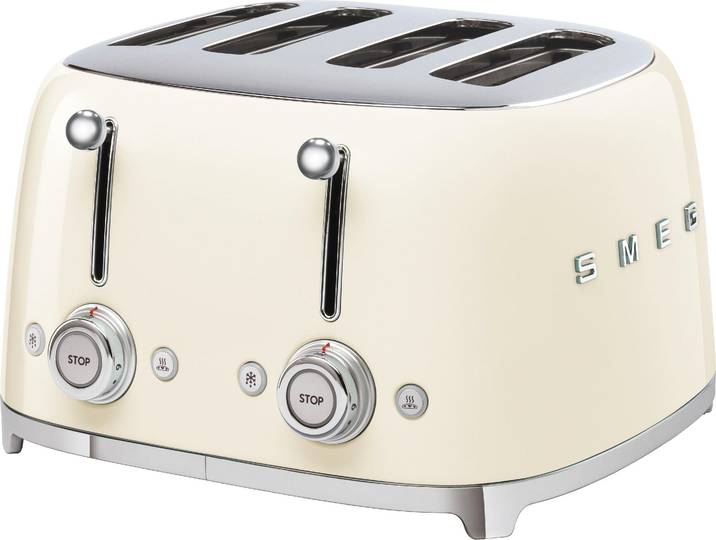 SMEG Toaster TSF03CREU , beige (cremefarben), B:33cm H:20cm T:30cm, Toaster, Toaster