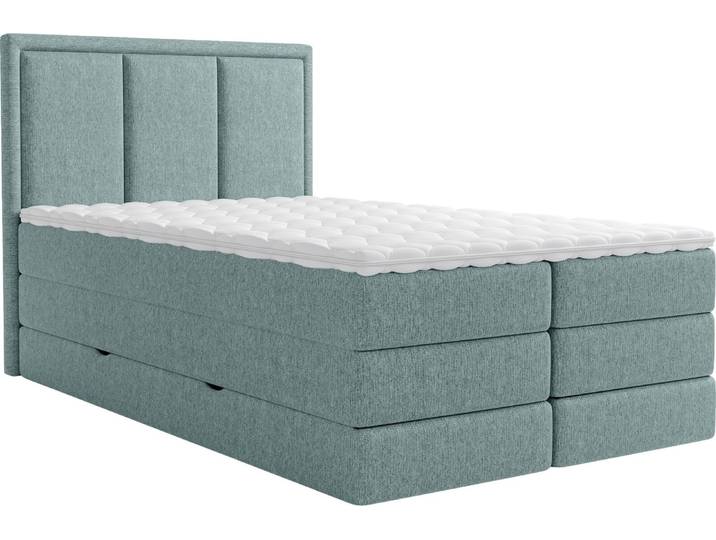 XORA Boxspringbett SWING, petrol, Stoff