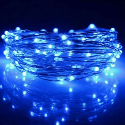 Uplift Essentials Fairy Light String LED Copper Wire Battery Powered Decorative Light 2m20led blue