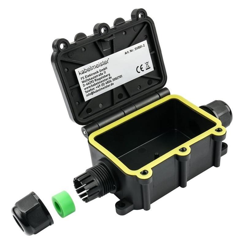 Varia 2-Wege Abzweigdose IP68 werkzeuglos für Innen und Aussen (426388)