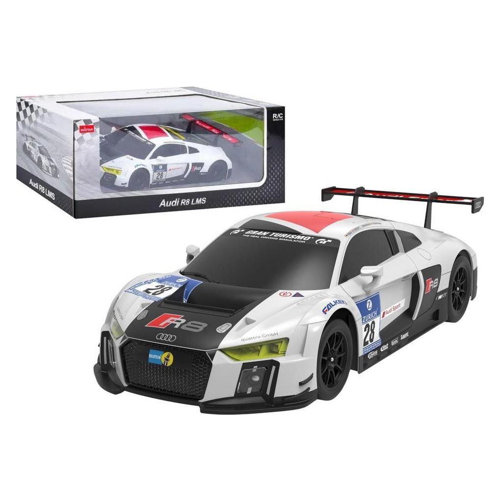 Rastar Audi R8 LMS R/C 1:24 biało czarne (53134173)
