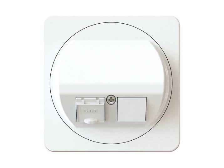 Max Hauri Netzwerk 1x Rj45 Kat. 6 ungeschirmt Gr.1x1 AP Max Hauri weiss