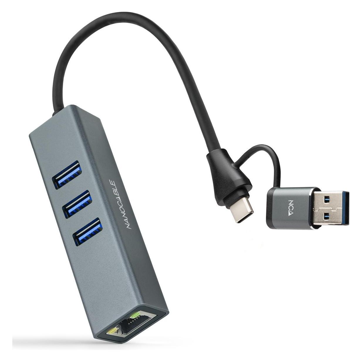 Nanocable 10.03.0412 (USB-C, 3 Ports) (10.03.0412)