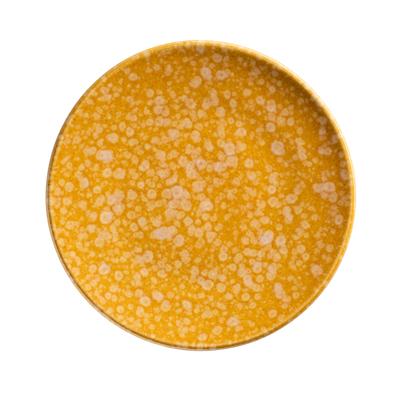 Dessertteller GIPFELSTÜCK "Alpenglühen", gelb, weiß, H:2,5cm Ø:22cm, Steinzeug, Speiseteller, inspiriert vom Licht der untergehenden Sonne