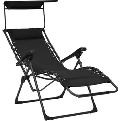 vidaXL, Liegestuhl, Watarin (Mit Dach (1 Stück)) (88 cm)
