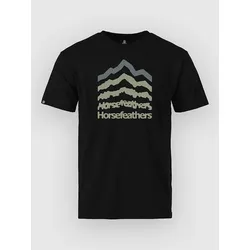 Horsefeathers Landform T-Shirt black Gr. L