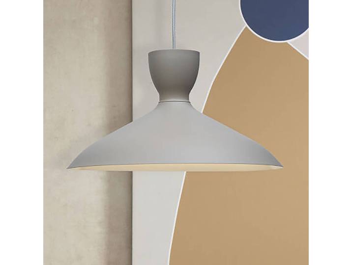 Hängeleuchte Hanover Ø 40cm Grau/Lichtgrau Material: Metall Metallart: Eisen Oberfläche Metall: Pulverbeschichtet E27
