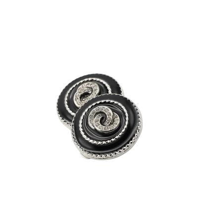 Paar Ohrclips "Stuttgart", Damen, Gr. Messing, silber (silbern), COLLEZIONE ALESSANDRO, Ohrringe