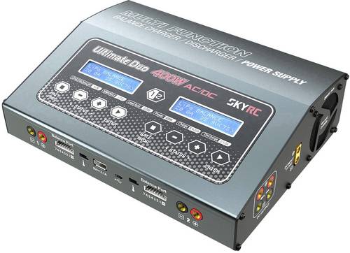 SKYRC D400 Modellbau-Multifunktionsladegerät 20A LiPo, LiFePO, LiIon, NiMH, NiCd, Blei