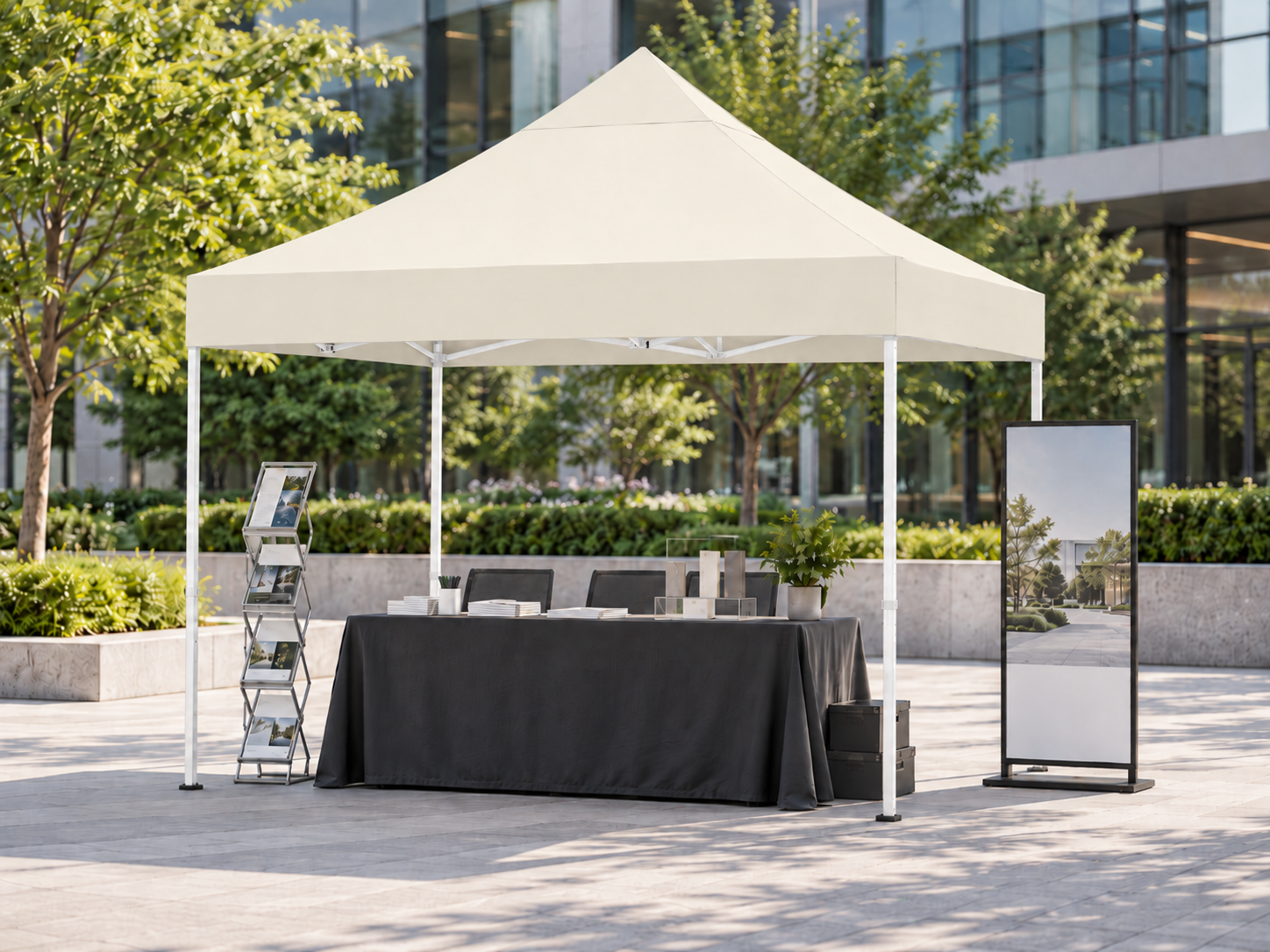 B2B Partner Faltpavillon 3 x 3 m, Stahlkonstruktion