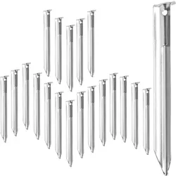 Relaxdays Zeltheringe 20er Set Silber