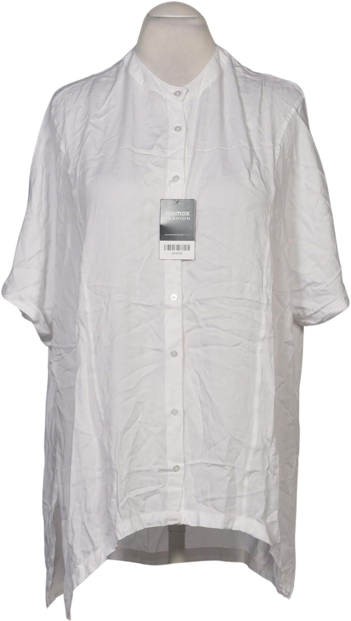Karo Kauer Damen Bluse, Weiß, Gr. L, Viskose - Second Hand