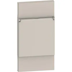 Legrand KM04P LivingNow Abdeckung mit Klappdeckel für Schutzkontakt-Steckdose, Farbe Sand