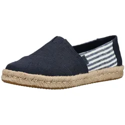 Slipper TOMS "TOMS Halbschuhe Textil", Damen, Gr. 39, blau (navy, weiß), Textil, Schuhe Slipper