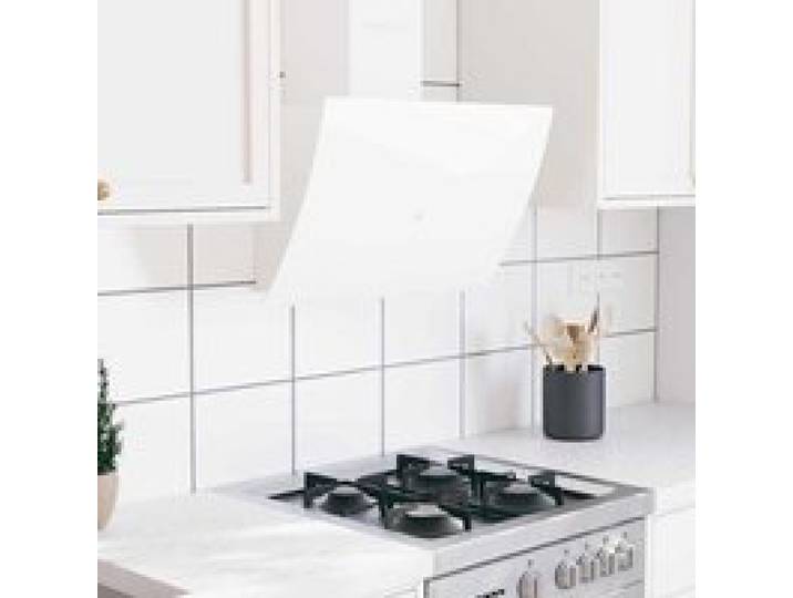 SALE 2026 Hotte aspirante Blanc - Hotte murale 60cm Acier et verre trempé Blanc PRO366117005