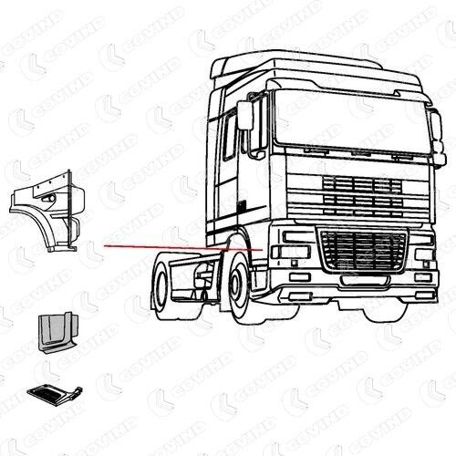 COVIND XF0/240 Rocker panel