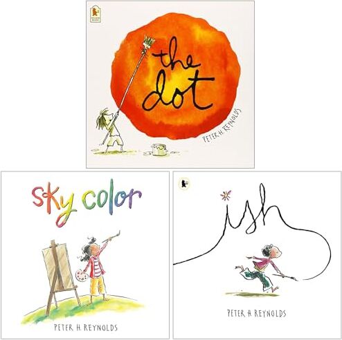Walker Books Peter H. Reynolds Creatrilogy Collection 3 Books Set (The Dot, Sky Colour and Ish)
