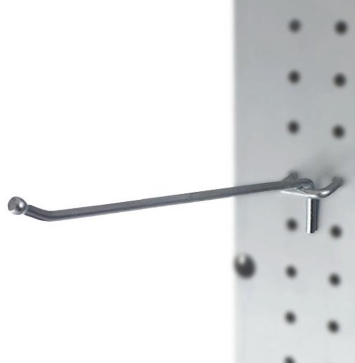 Zwaar metalen pegboard rek met 8-inch haken
