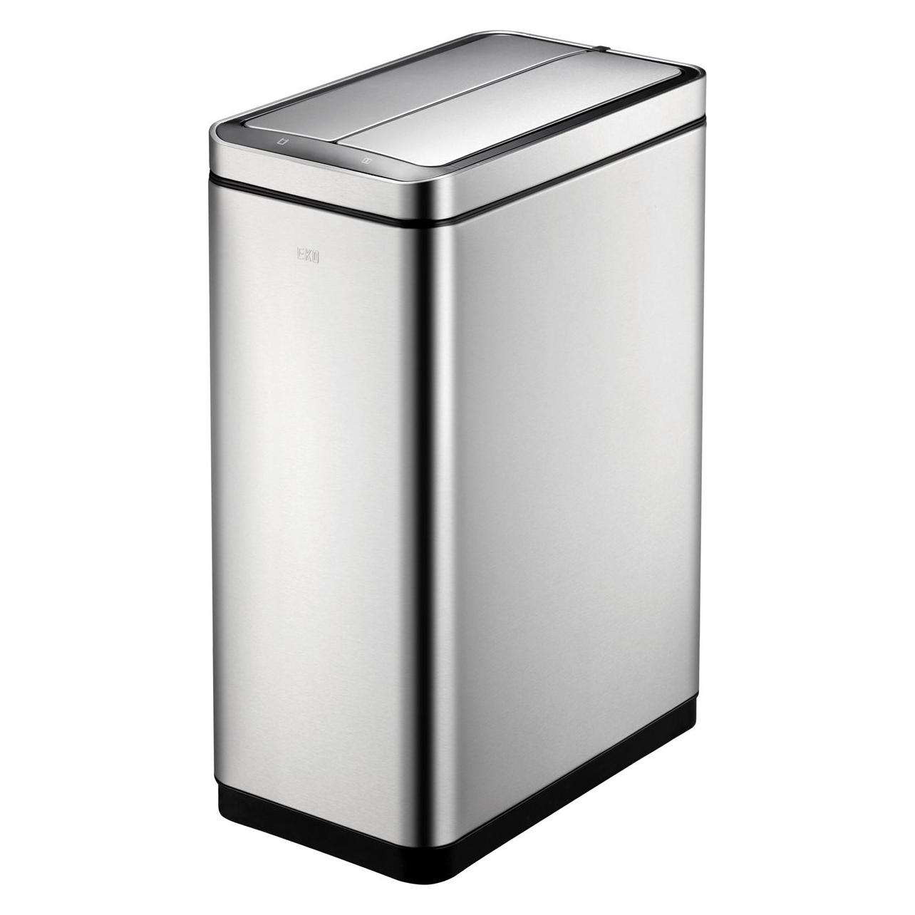 EKO DeLuxe Phantom Sensormülleimer 45 L Edelstahl mit Inneneimer, schlanks Design, hygienische Nutz (45 l) (8713631184538)