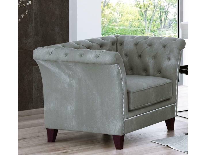 Xlmoebel Chesterfield-Sessel Samtiger Chesterfield-Sessel in klassischem Design (Sessel), Hergestellt in Europa