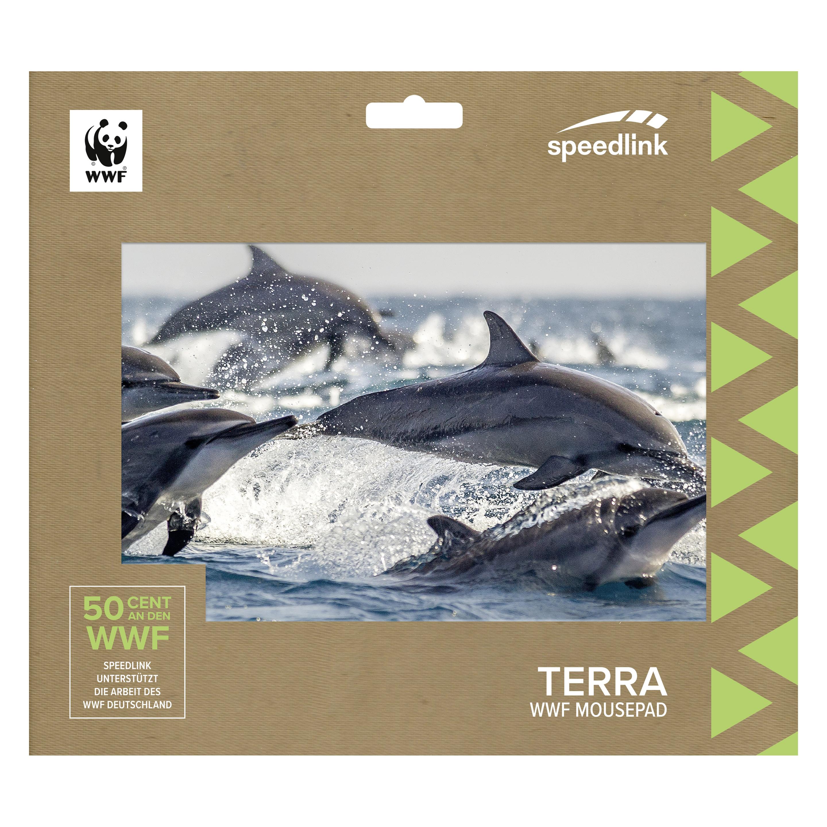 Speedlink Mauspad TERRA WWF, Delfine retail (SL-620300-WWF10)