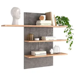 Elfo Wandregal Rosa Holz Braun Eiche