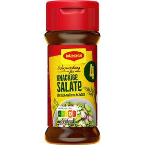 Maggi Gewürzmischung Nr. 4 knackige Salate, für Salate und Dips, im Streuer, 60 g